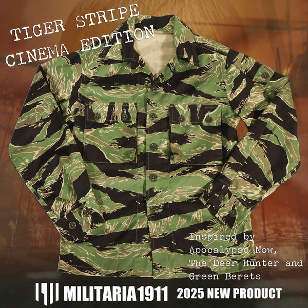 2025年新製品 MILIARIA 1911 TIGER STRIPE CINEMA EDITION US CUT SHIRTS