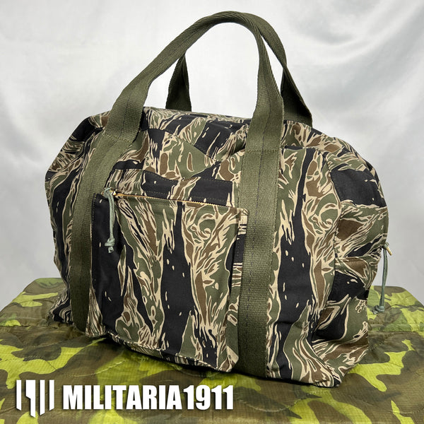 【2024年3月上旬頃納品】MILITARIA 1911 シルバータイガーストライプ ローカルメイドバッグ MADE IN JAPAN