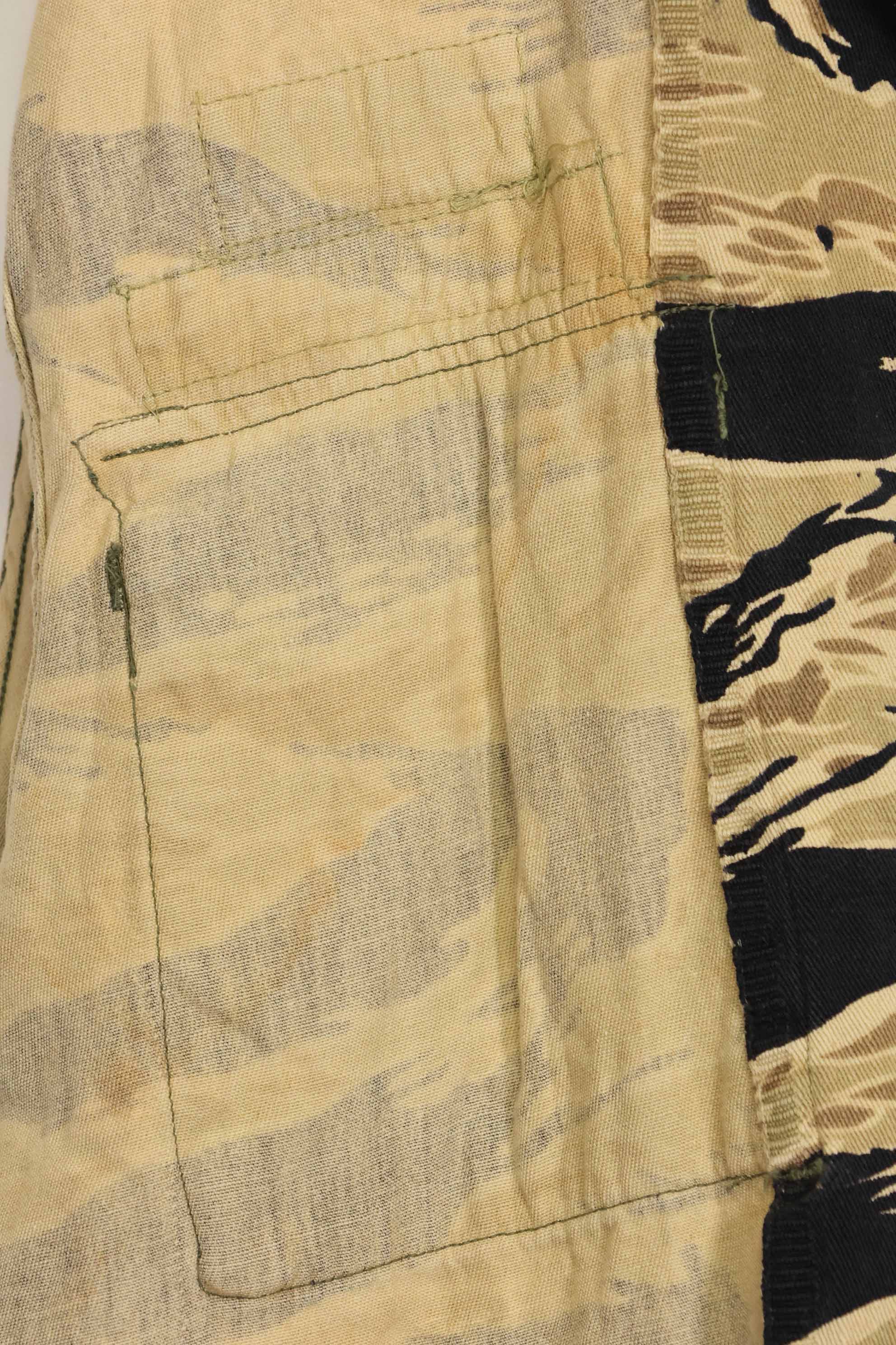 1960年代 初期 ゴールドタイガー タイガーストライプシャツ パッチ付 USカット M 中古品