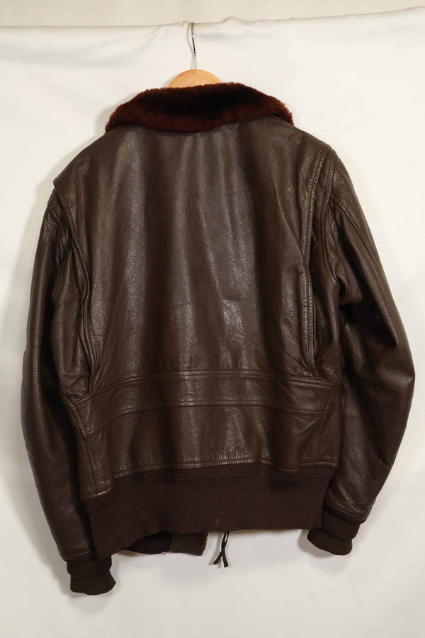 1960年代 アメリカ海軍 G-1 フライトジャケット サイズ42 スヌーピーローカルペイント 中古品