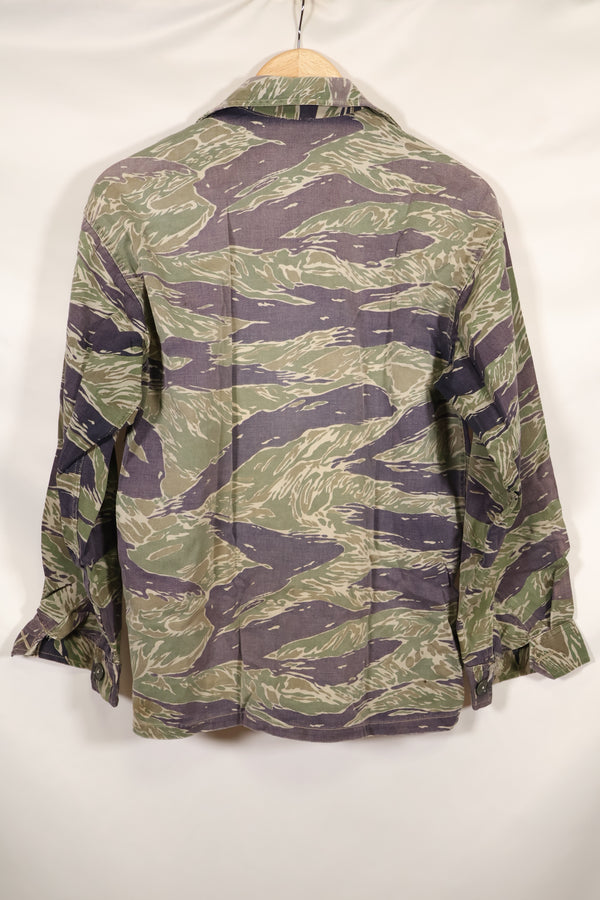 1960年代中頃 推定 A-XL シルバータイガー タイガーストライプ シャツ 退色あり 中古品
