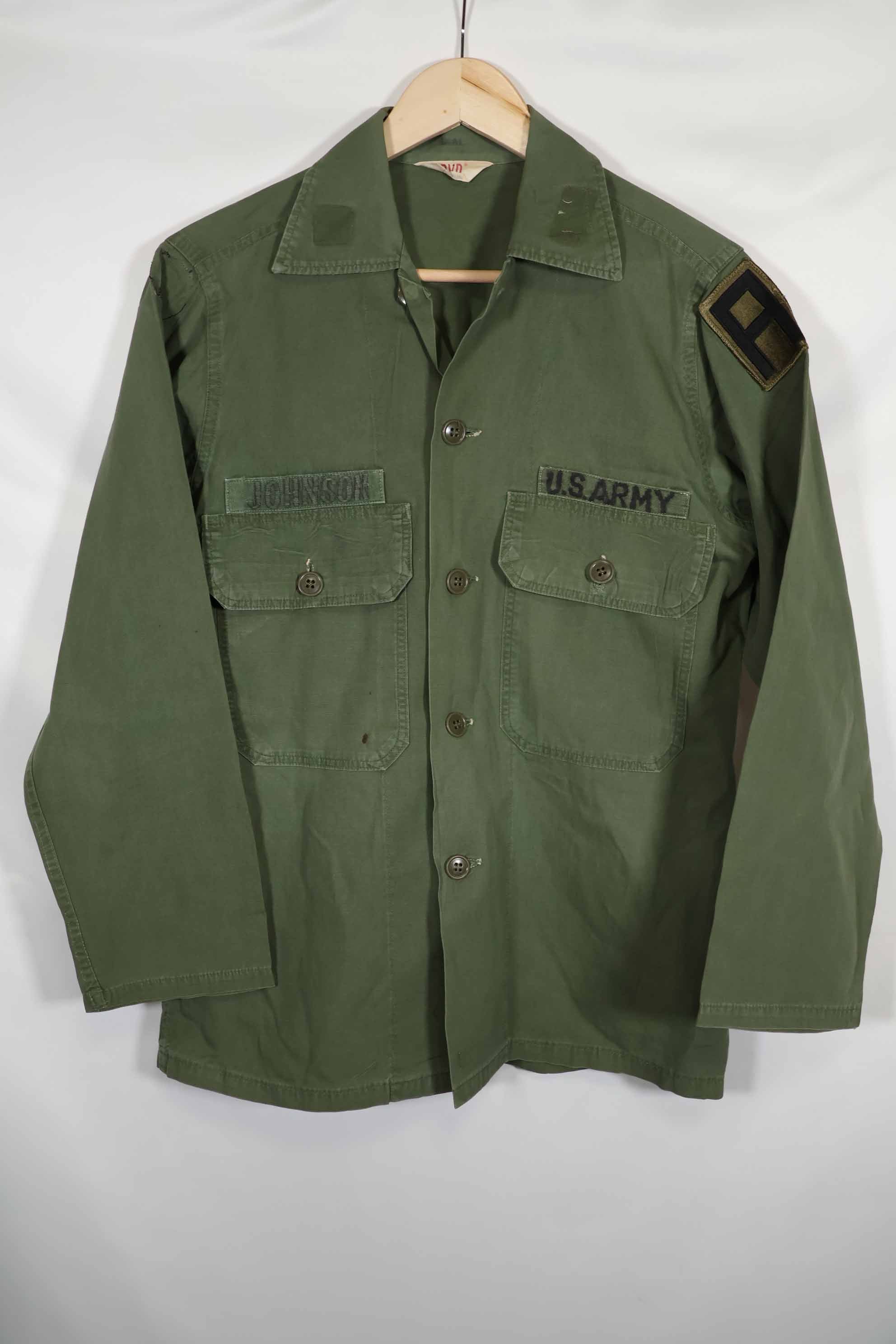 1960年代 OG-107 ポップリン生地 ユーティリティシャツ パッチ初付け 中古品 B