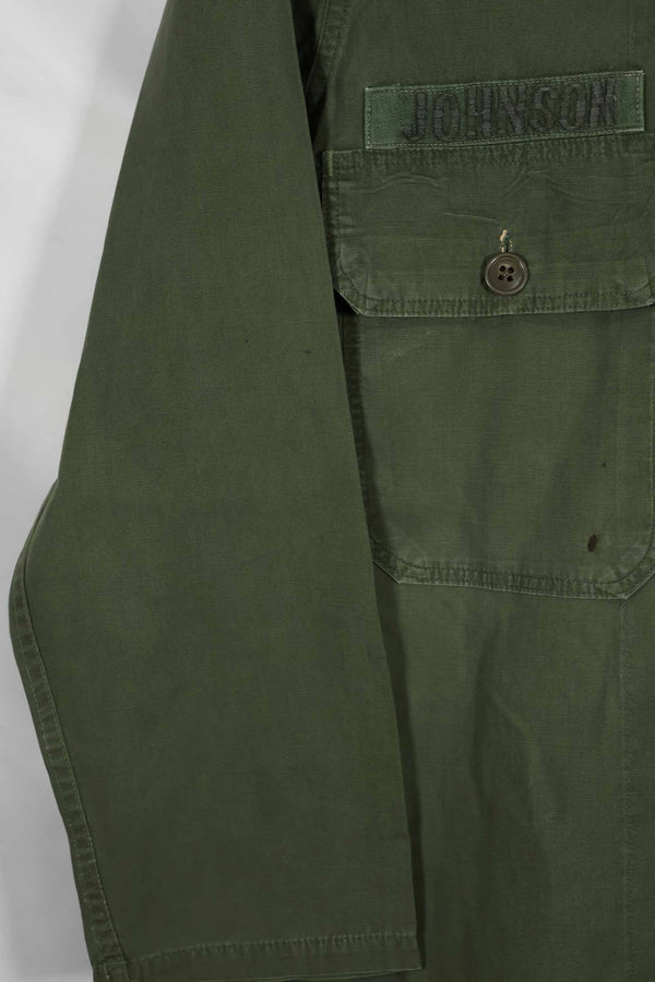 1960年代 OG-107 ポップリン生地 ユーティリティシャツ パッチ初付け 中古品 B