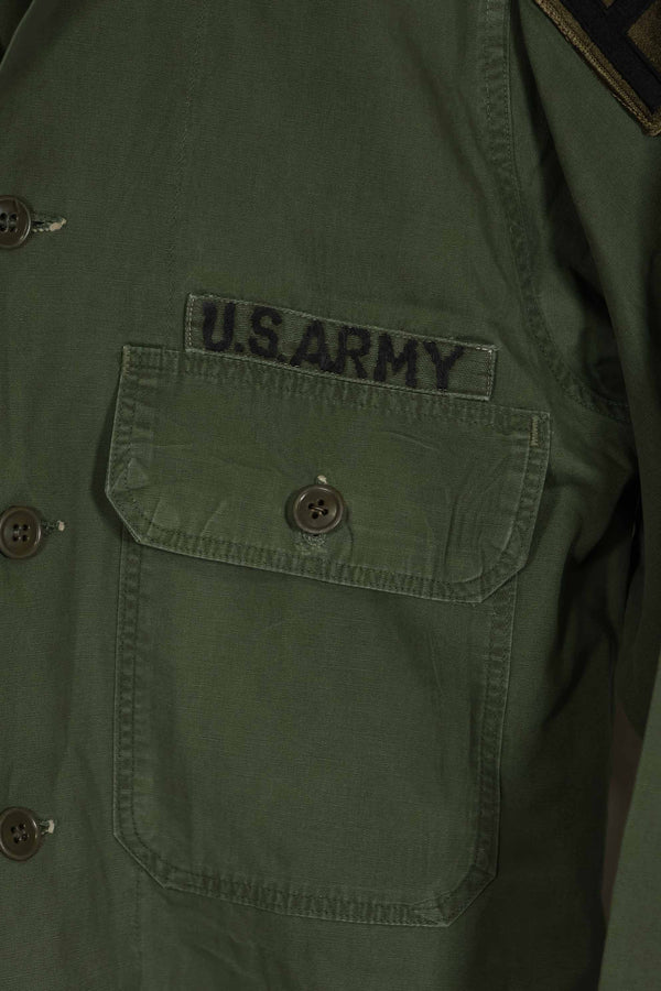 1960年代 OG-107 ポップリン生地 ユーティリティシャツ パッチ初付け 中古品 B