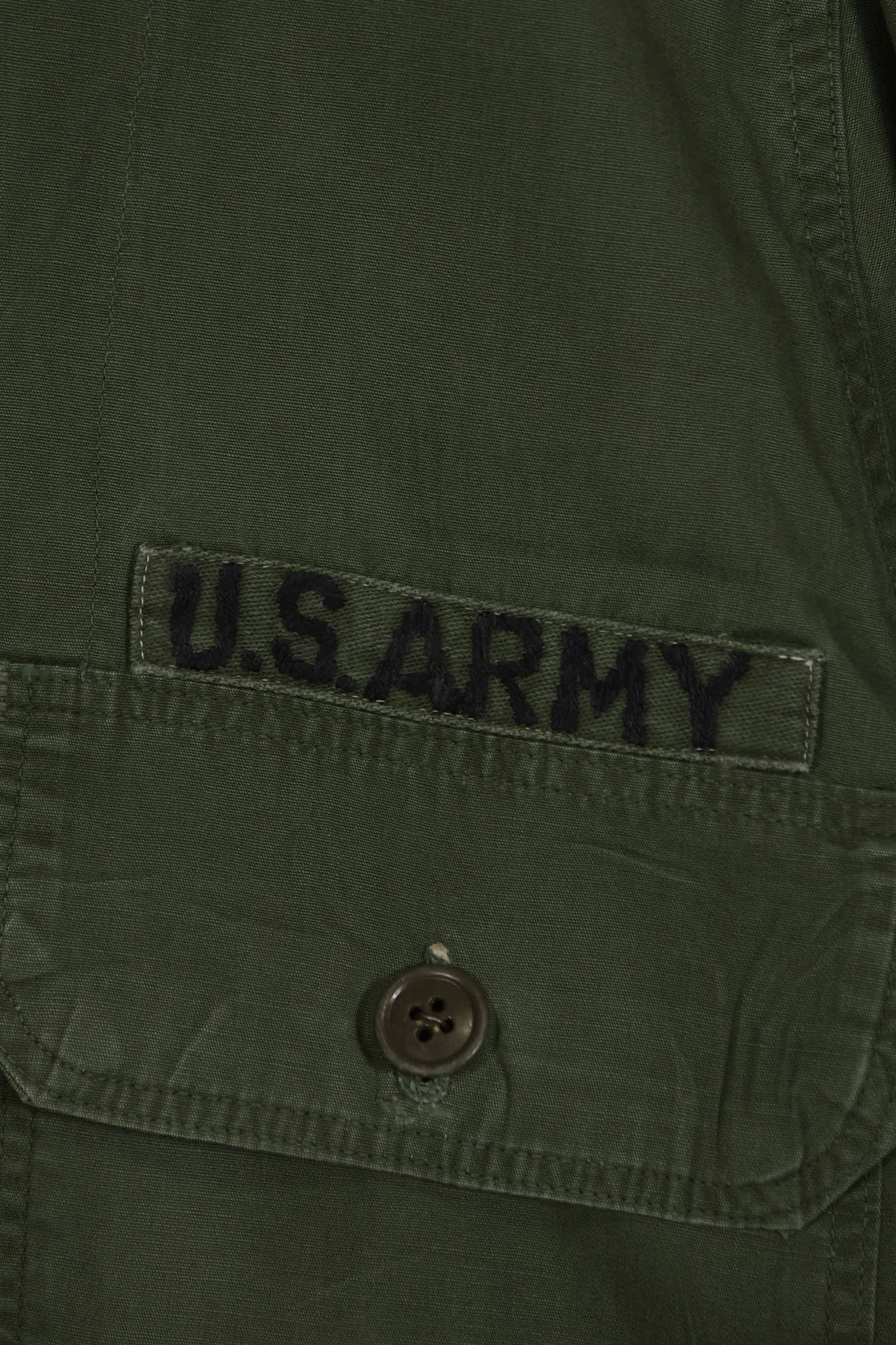 1960年代 OG-107 ポップリン生地 ユーティリティシャツ パッチ初付け 中古品 B