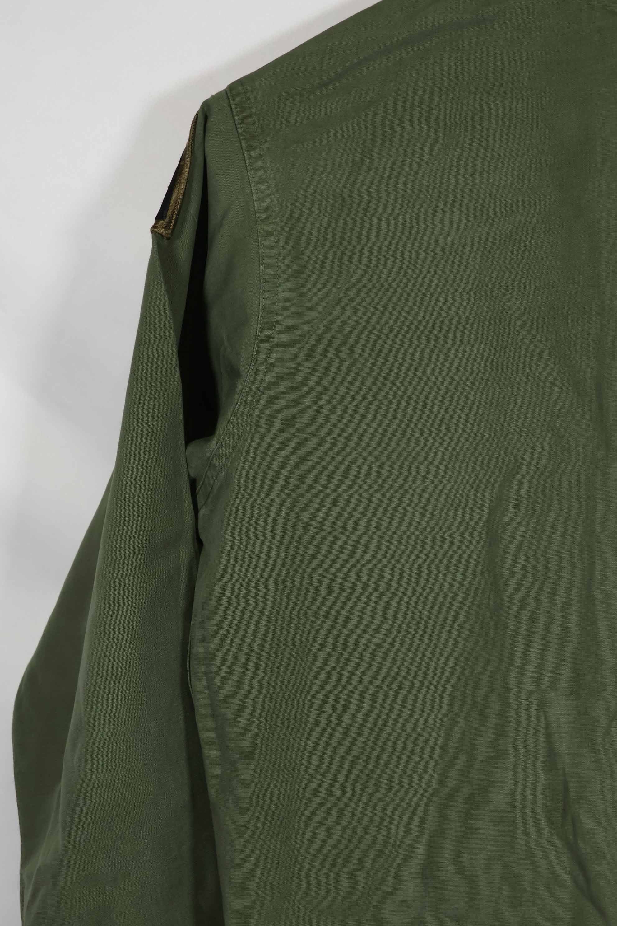 1960年代 OG-107 ポップリン生地 ユーティリティシャツ パッチ初付け 中古品 B