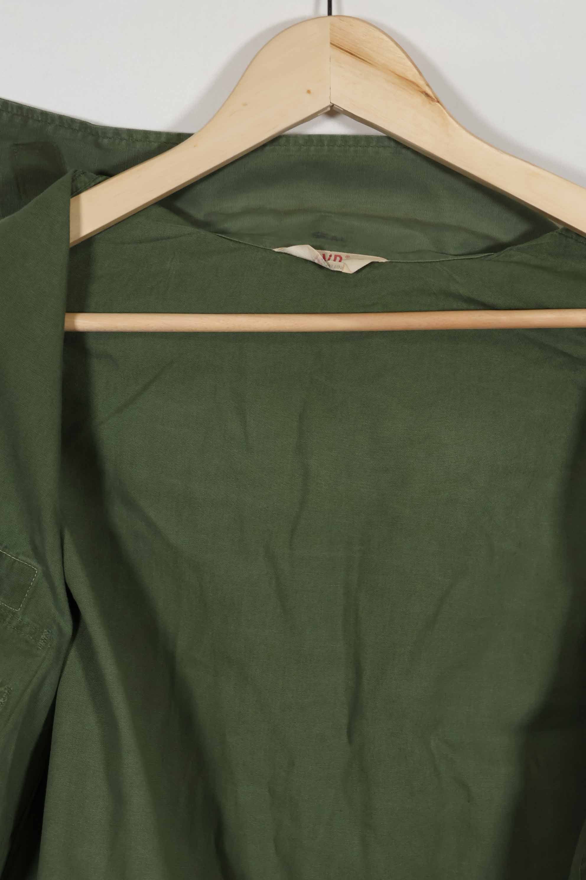1960年代 OG-107 ポップリン生地 ユーティリティシャツ パッチ初付け 中古品 B