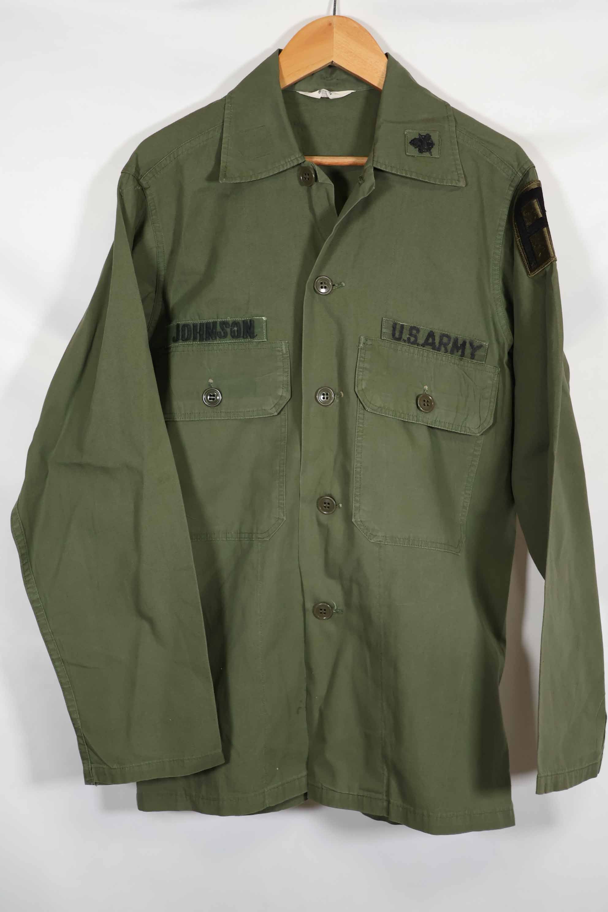 1960年代 OG-107 ポップリン生地 ユーティリティシャツ パッチ初付け 中古品 A