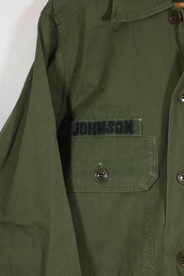 1960年代 OG-107 ポップリン生地 ユーティリティシャツ パッチ初付け 中古品 A