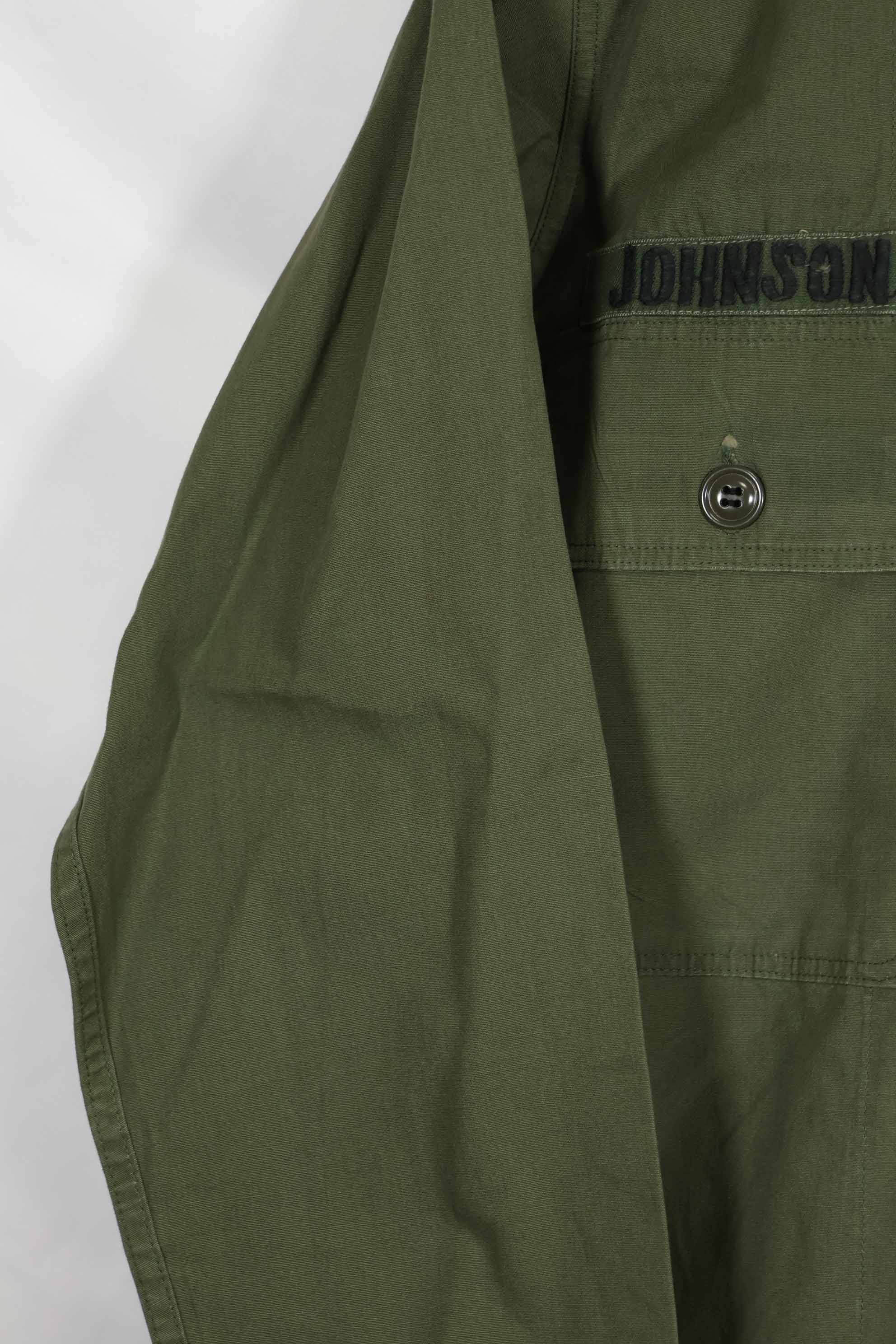 1960年代 OG-107 ポップリン生地 ユーティリティシャツ パッチ初付け 中古品 A