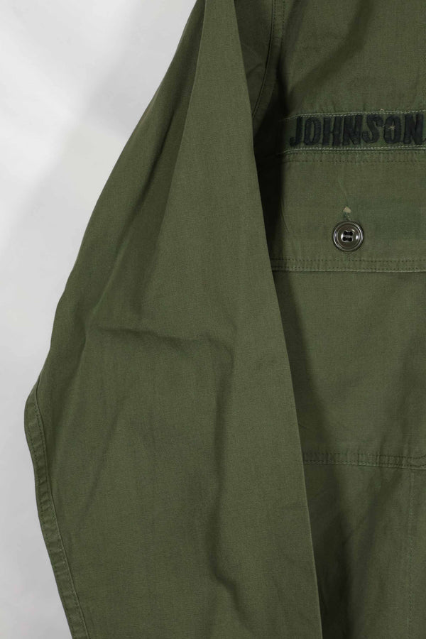 1960年代 OG-107 ポップリン生地 ユーティリティシャツ パッチ初付け 中古品 A