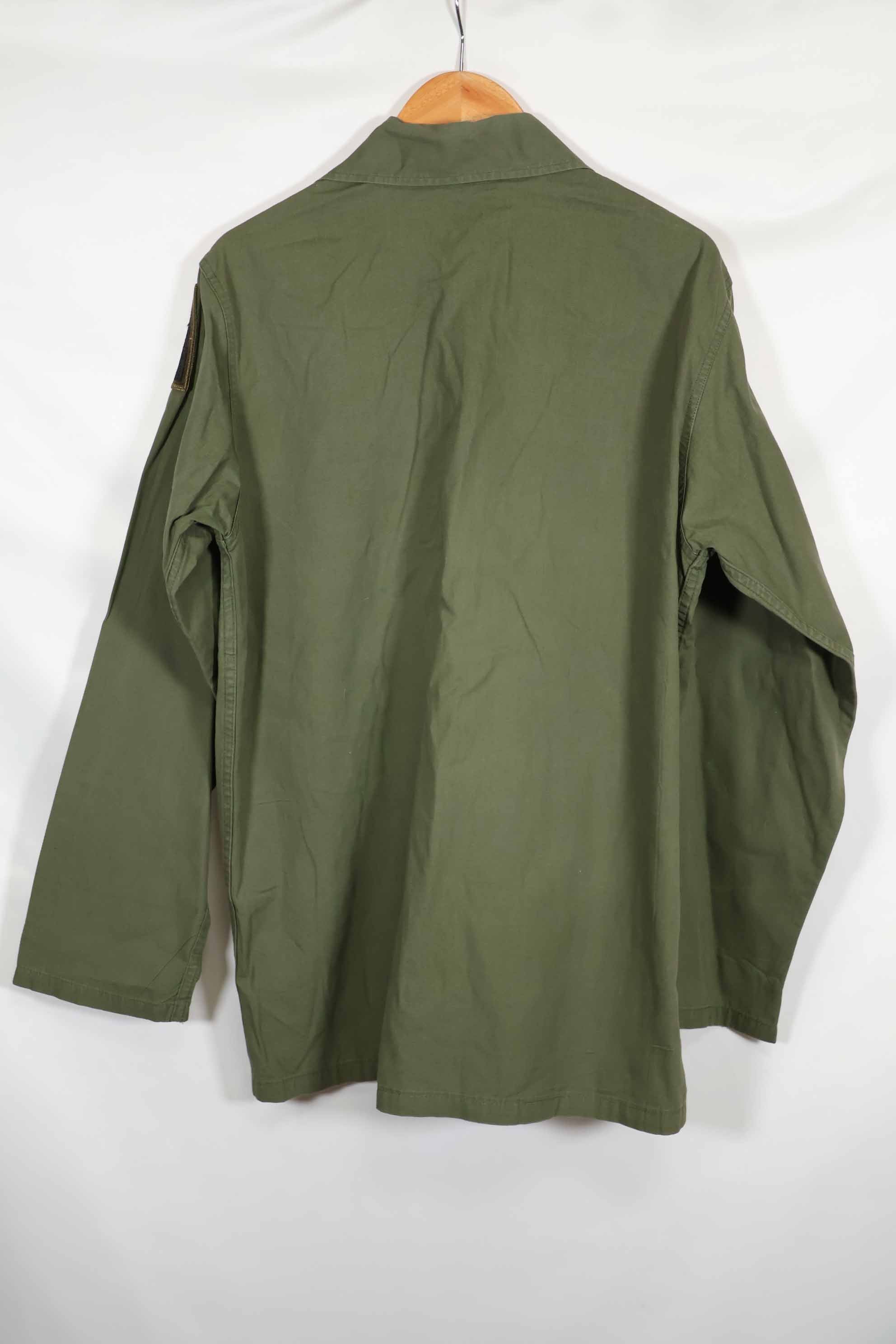 1960年代 OG-107 ポップリン生地 ユーティリティシャツ パッチ初付け 中古品 A