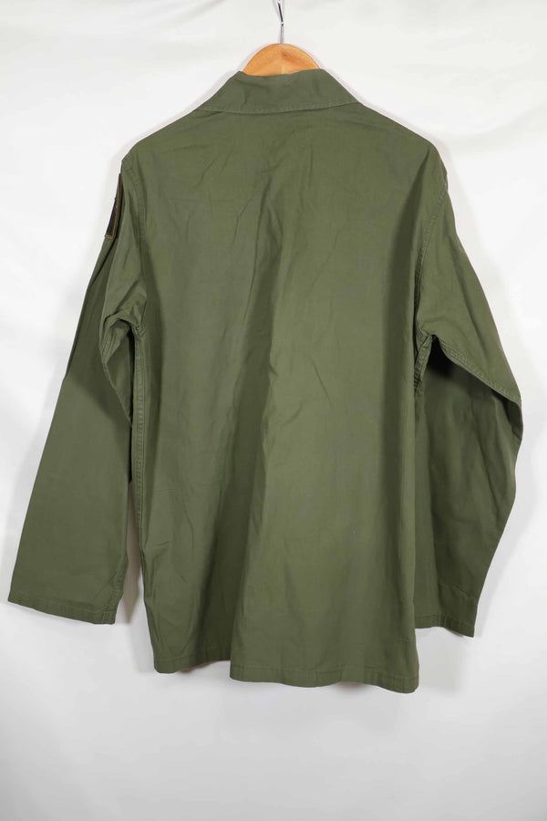 1960年代 OG-107 ポップリン生地 ユーティリティシャツ パッチ初付け 中古品 A