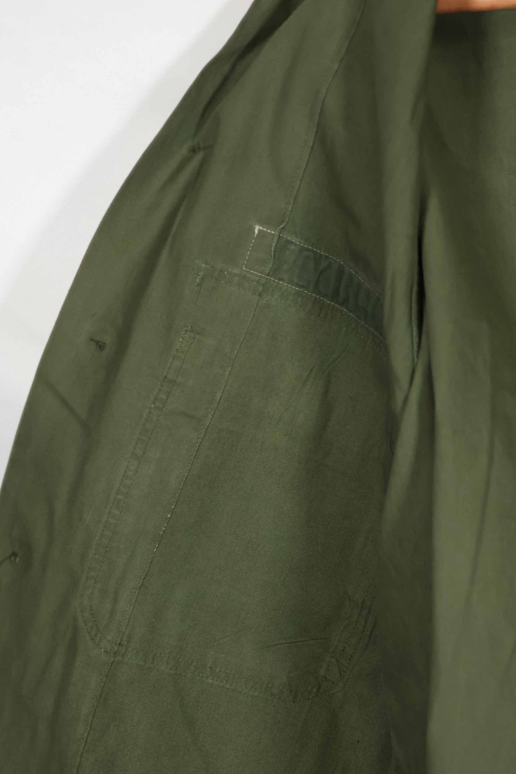 1960年代 OG-107 ポップリン生地 ユーティリティシャツ パッチ初付け 中古品 A