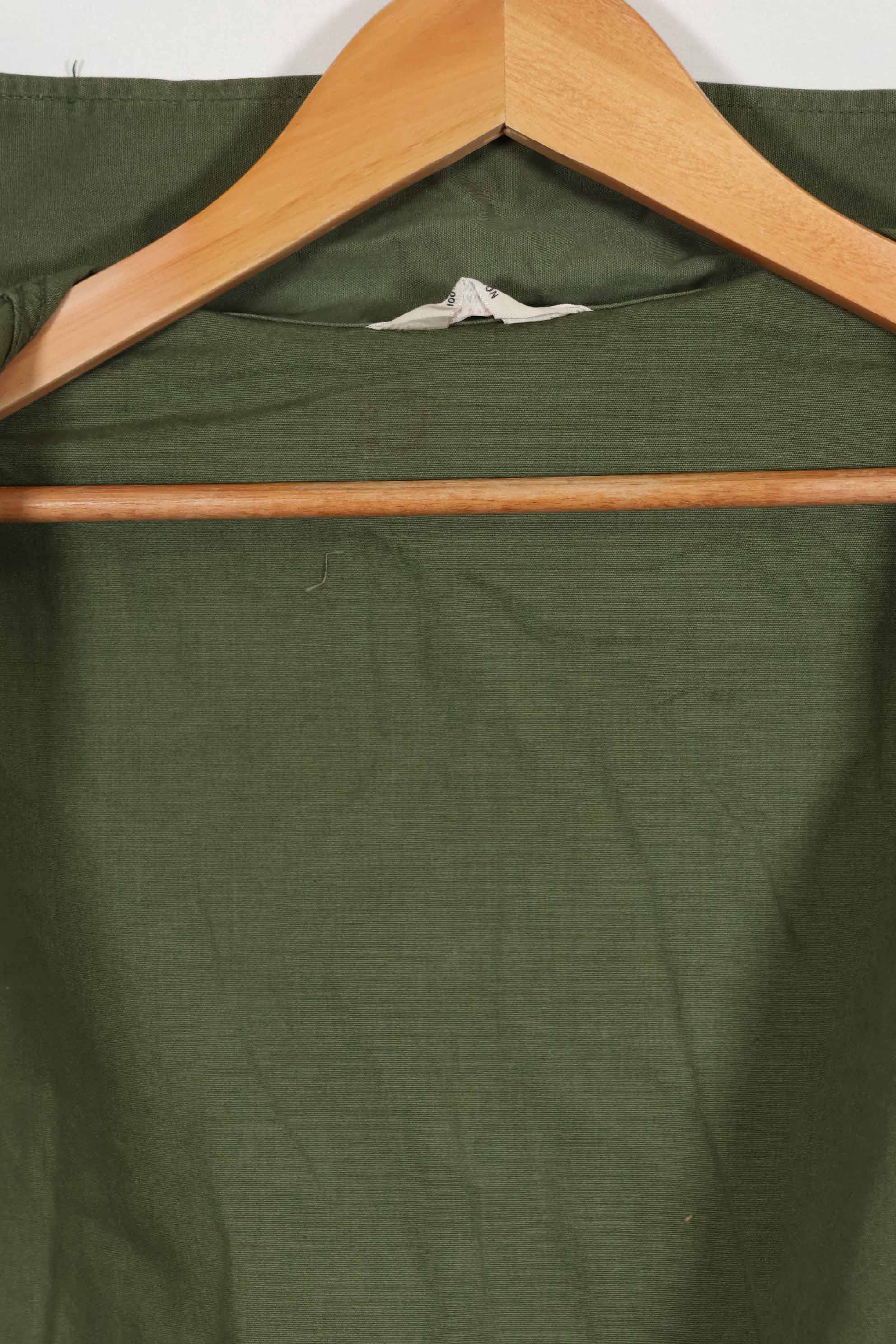 1960年代 OG-107 ポップリン生地 ユーティリティシャツ パッチ初付け 中古品 A