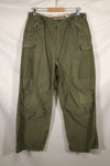 実物 1950年代 アメリカ軍 M51 コットン フィールドパンツ 中古品 M-R