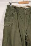 実物 1950年代 アメリカ軍 M51 コットン フィールドパンツ 中古品 M-R