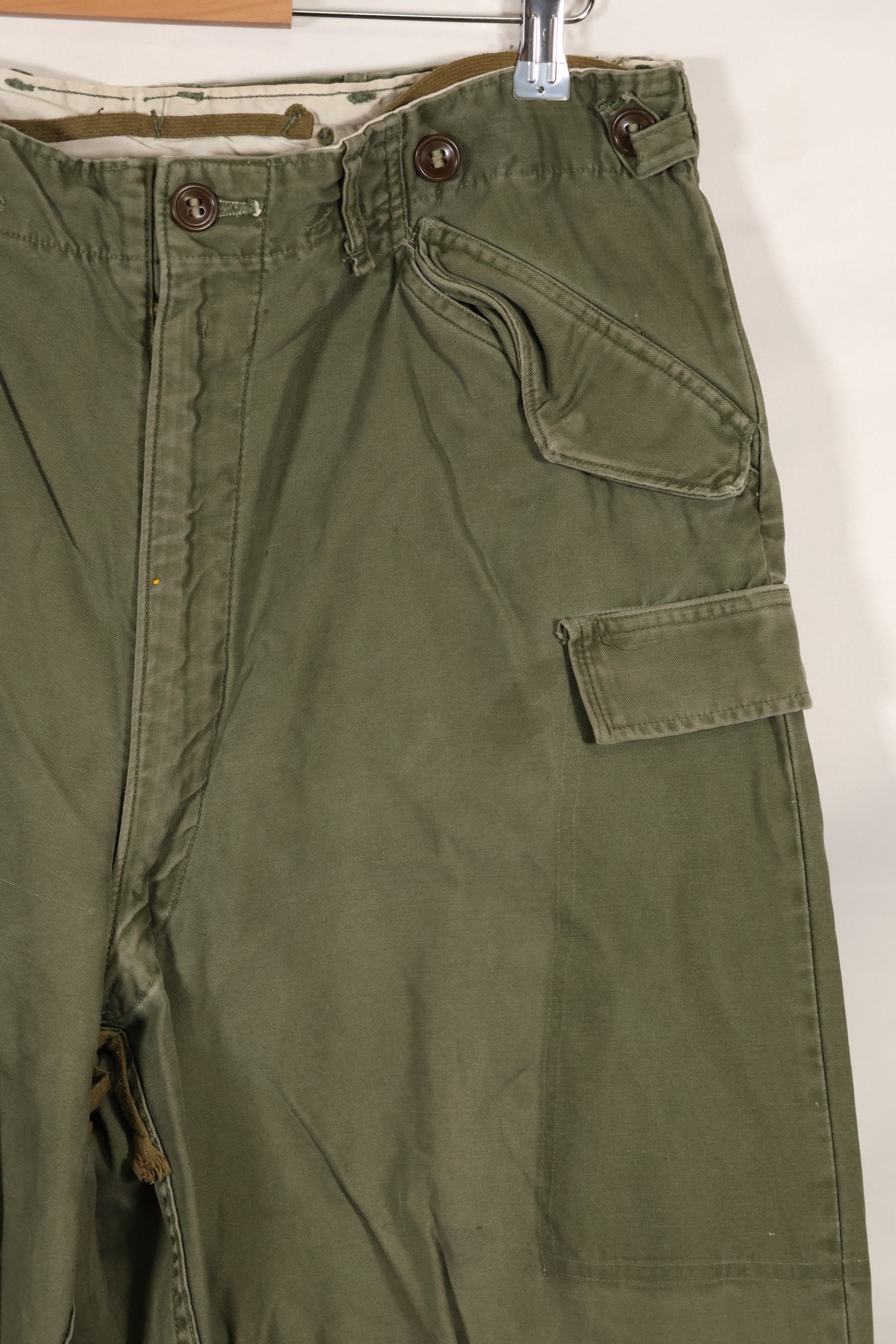 実物 1950年代 アメリカ軍 M51 コットン フィールドパンツ 中古品 M-R