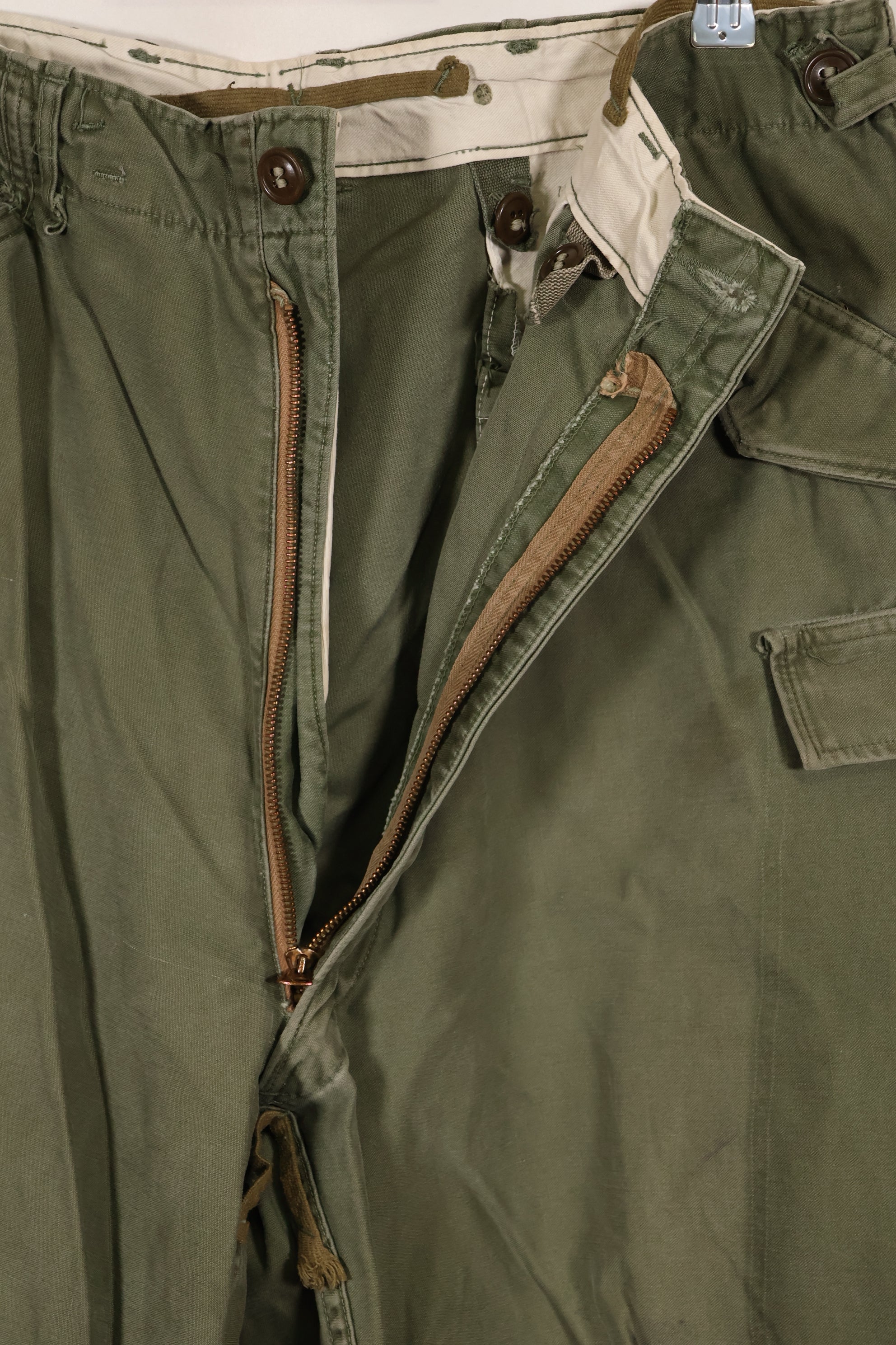 実物 1950年代 アメリカ軍 M51 コットン フィールドパンツ 中古品 M-R