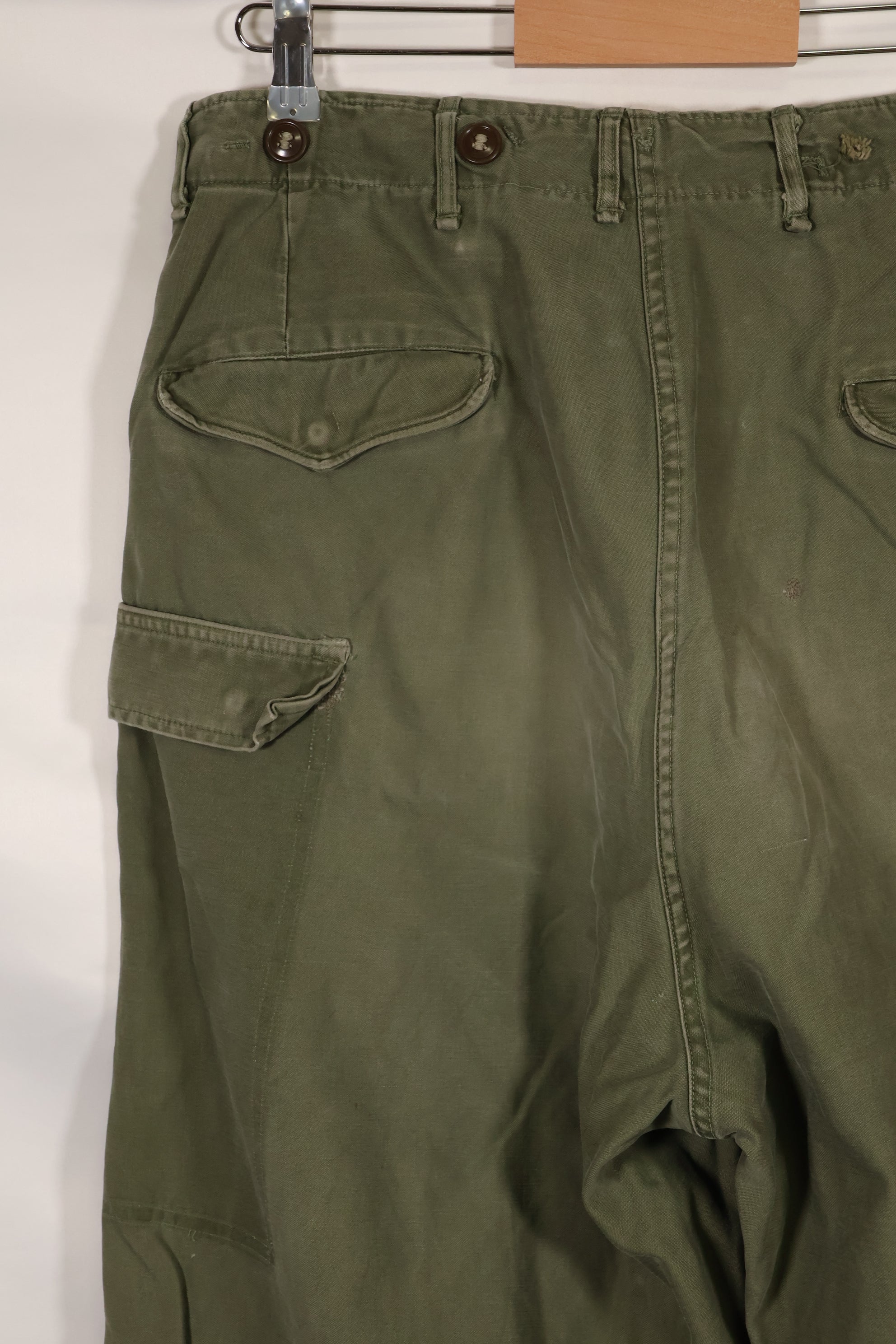 実物 1950年代 アメリカ軍 M51 コットン フィールドパンツ 中古品 M-R