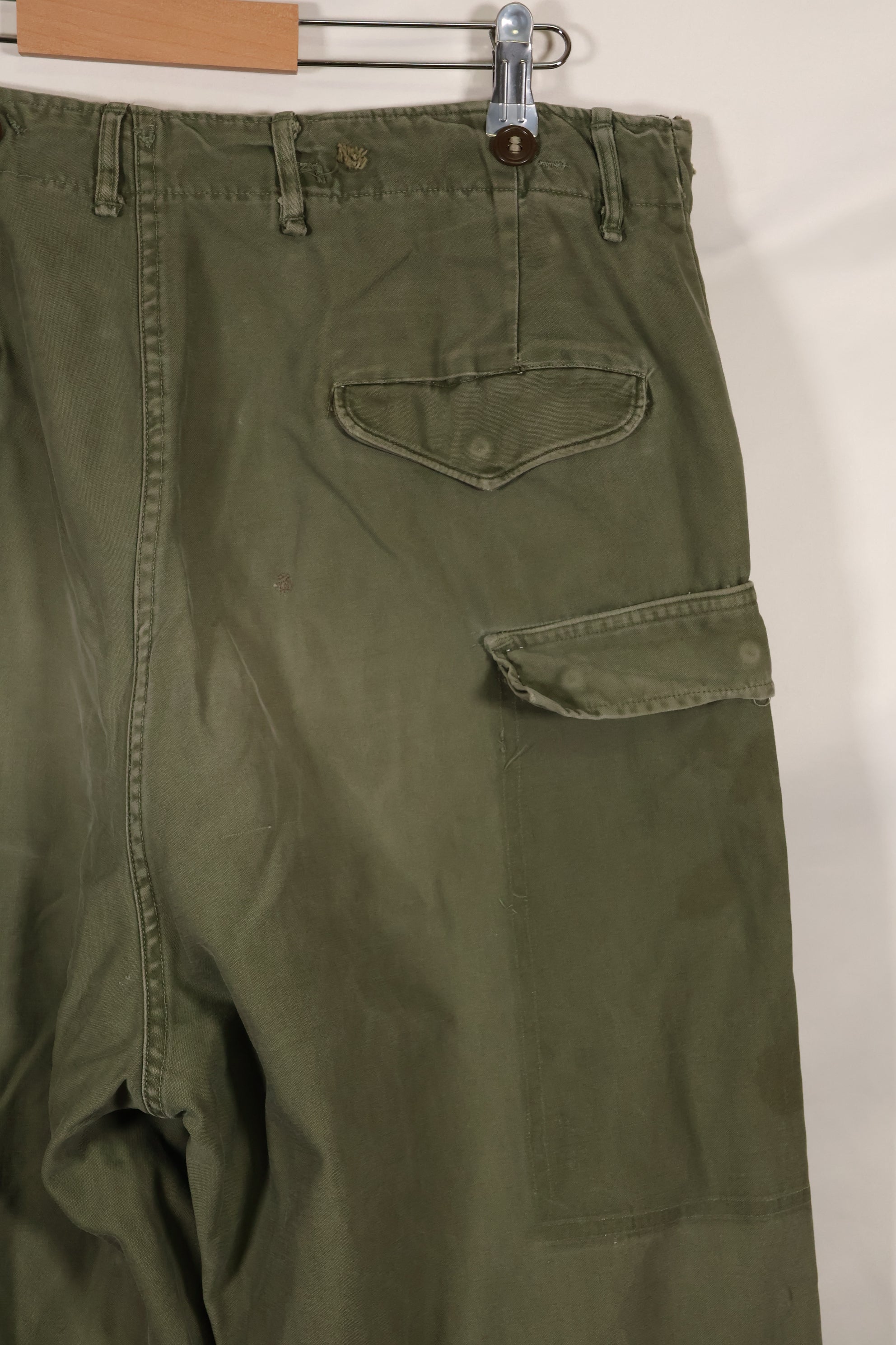 実物 1950年代 アメリカ軍 M51 コットン フィールドパンツ 中古品 M-R