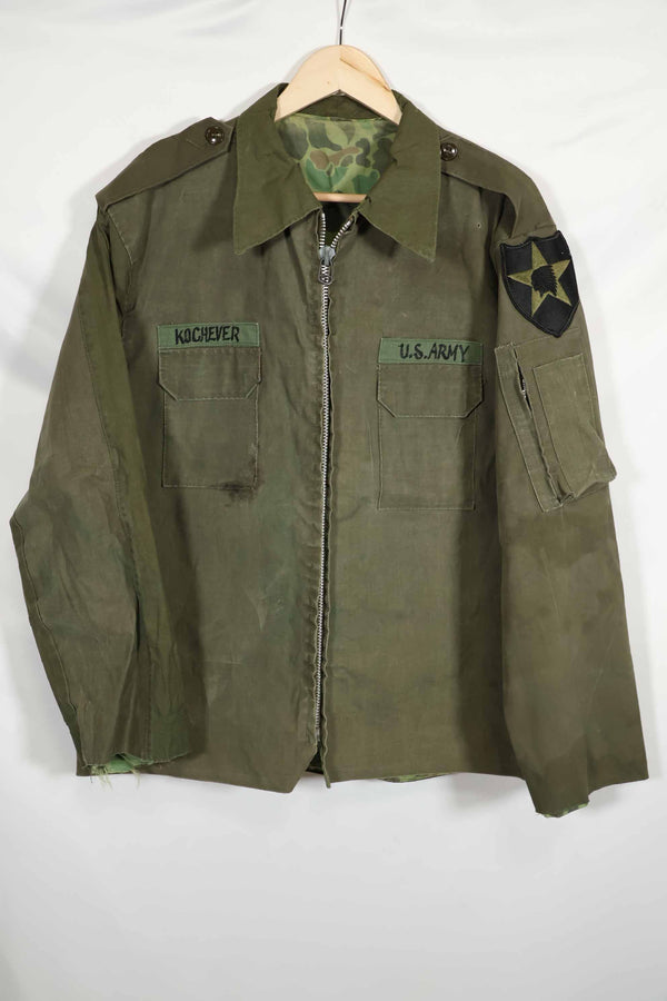 1960年代 ローカルメイド 歩兵第二師団 レインジャケット リバーシブル 中古品