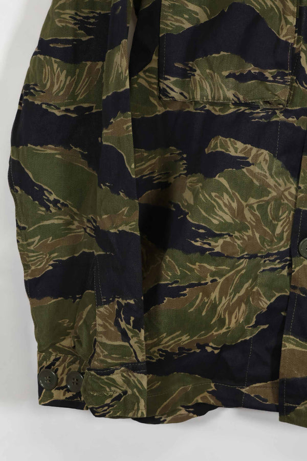 1960年代中頃 沖縄タイガーパターン タイガーストライプ USカットシャツ M 状態良い