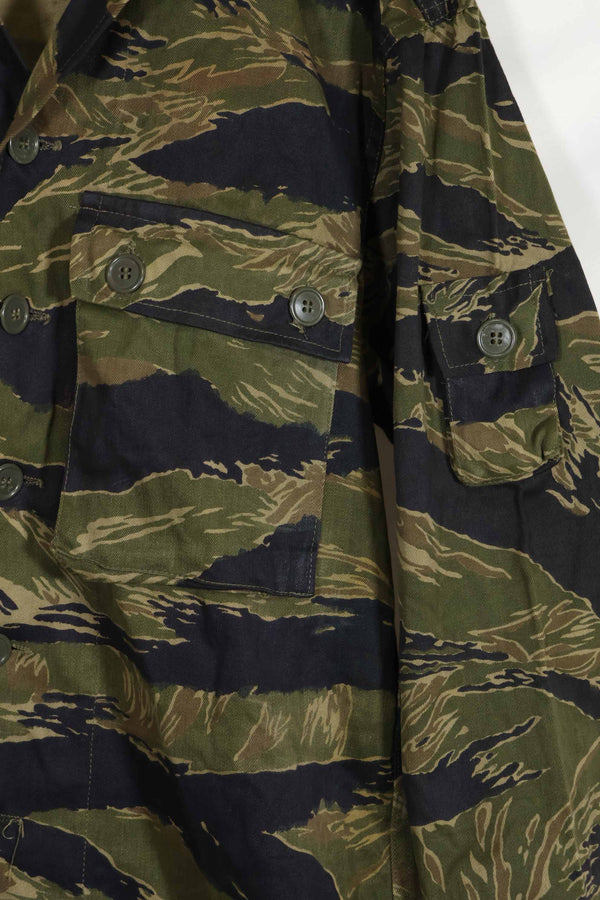 1960年代中頃 沖縄タイガーパターン タイガーストライプ USカットシャツ M 状態良い