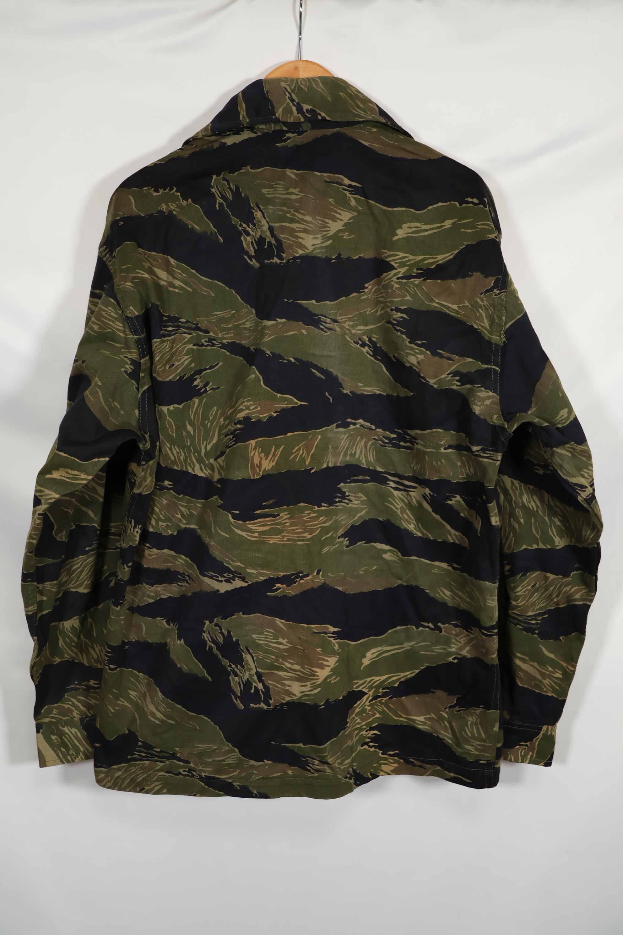 1960年代中頃 沖縄タイガーパターン タイガーストライプ USカットシャツ M 状態良い