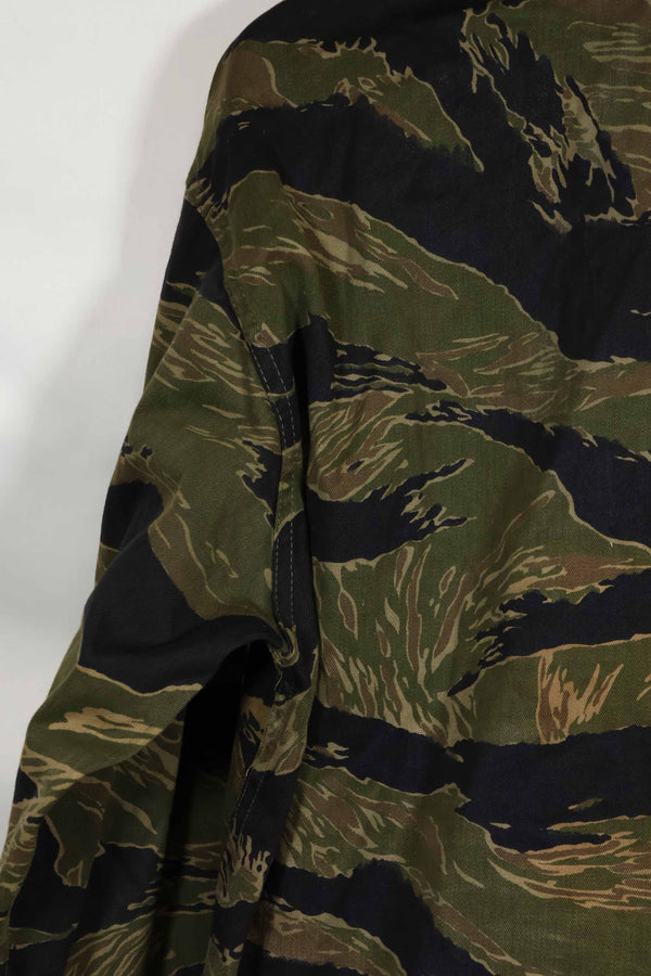 1960年代中頃 沖縄タイガーパターン タイガーストライプ USカットシャツ M 状態良い