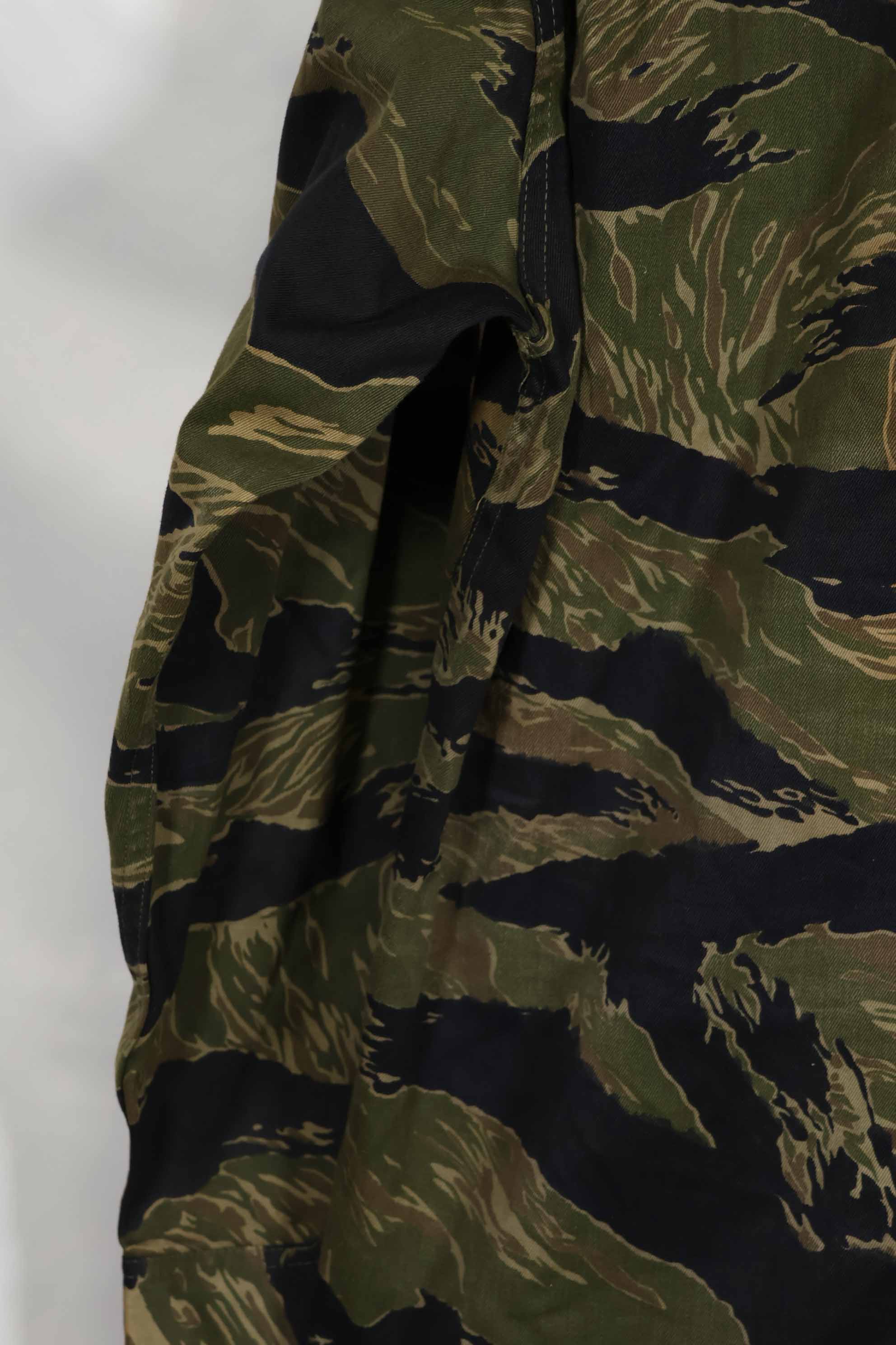 1960年代中頃 沖縄タイガーパターン タイガーストライプ USカットシャツ M 状態良い