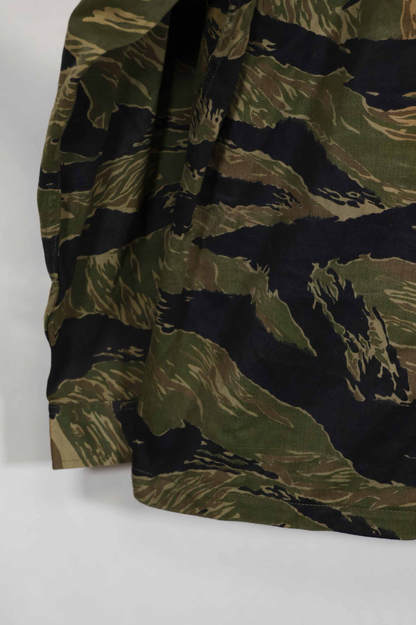 1960年代中頃 沖縄タイガーパターン タイガーストライプ USカットシャツ M 状態良い