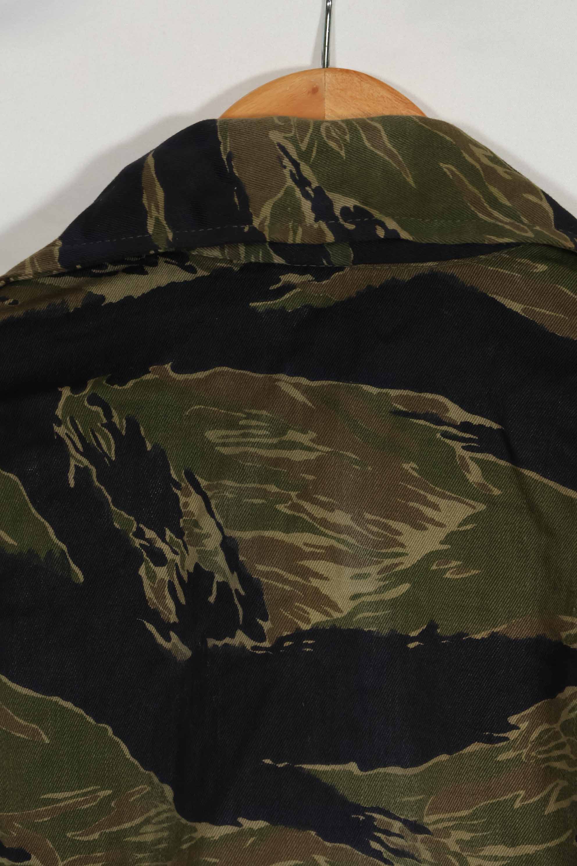 1960年代中頃 沖縄タイガーパターン タイガーストライプ USカットシャツ M 状態良い