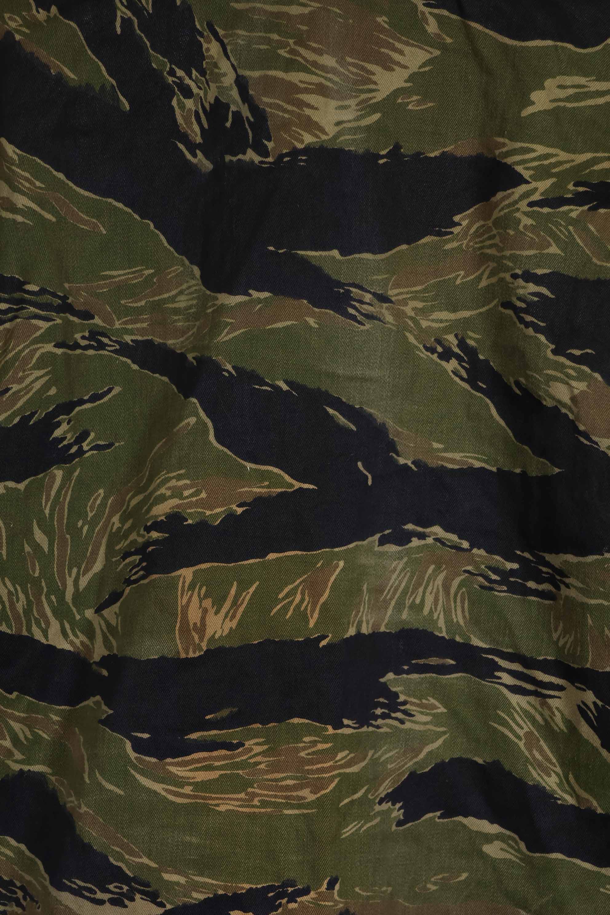 1960年代中頃 沖縄タイガーパターン タイガーストライプ USカットシャツ M 状態良い