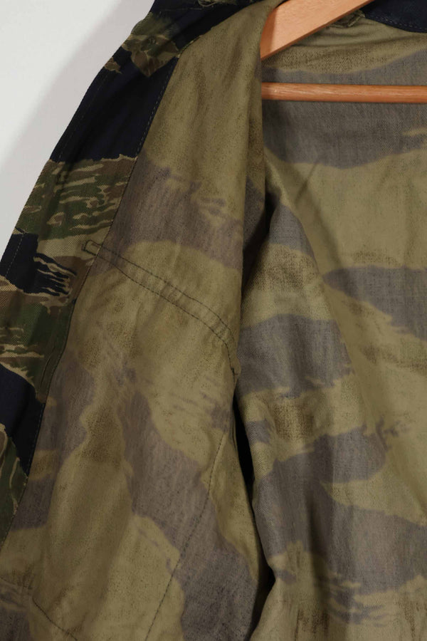 1960年代中頃 沖縄タイガーパターン タイガーストライプ USカットシャツ M 状態良い