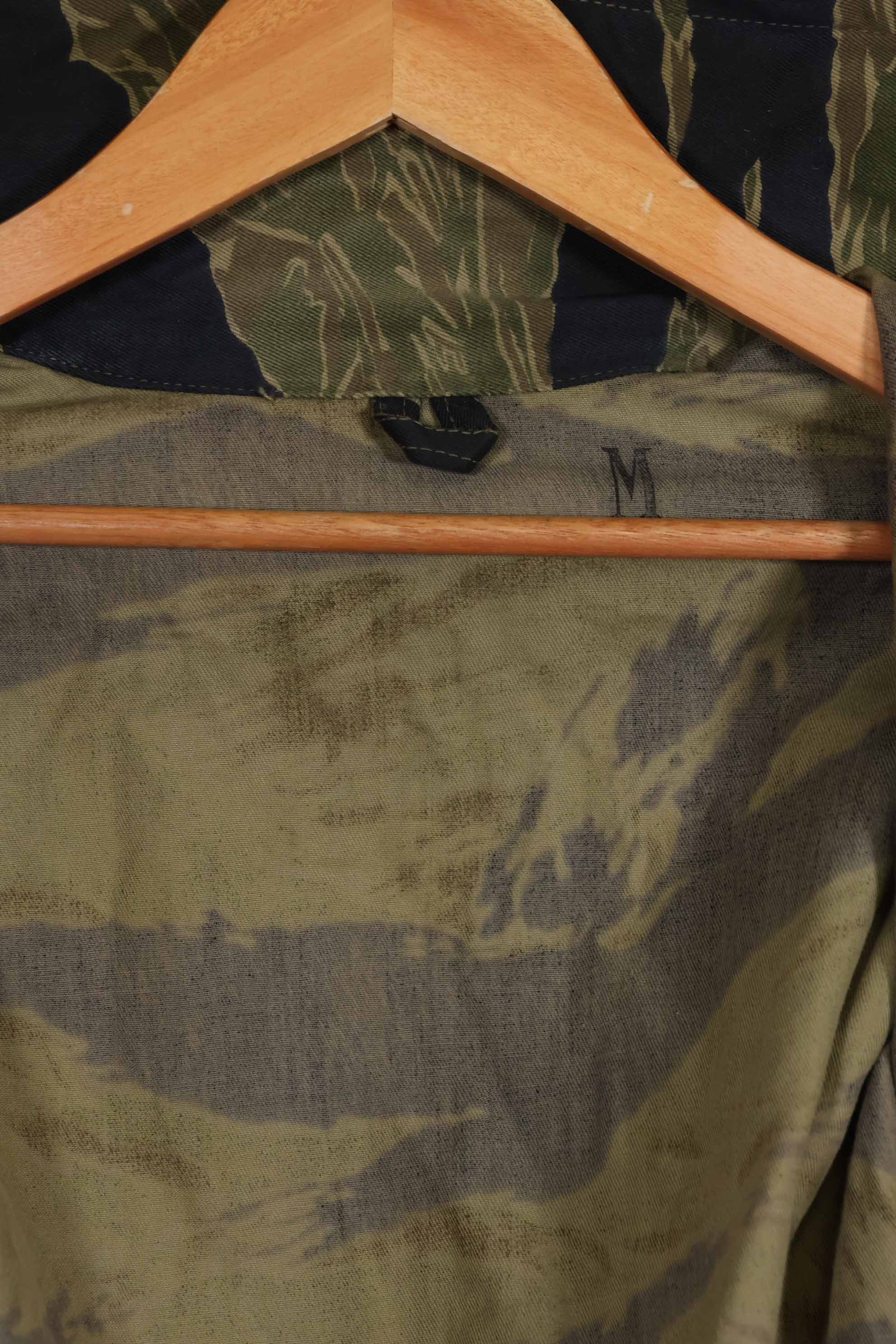 1960年代中頃 沖縄タイガーパターン タイガーストライプ USカットシャツ M 状態良い