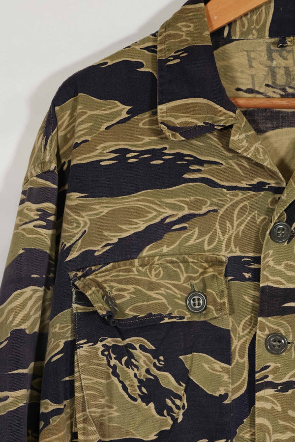 1960年代後半 ゴールドタイガーストライプ シャツ USカット US-M 中古品