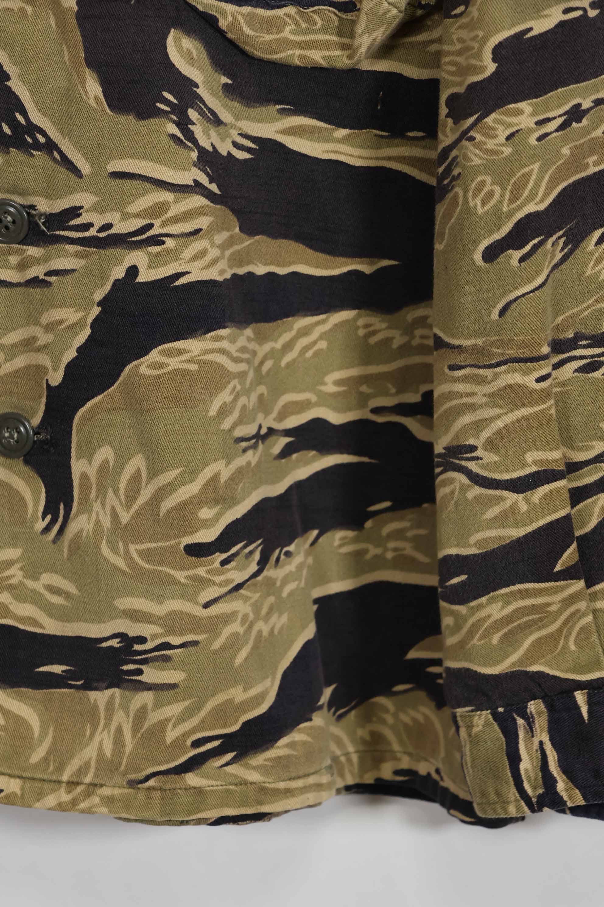 1960年代後半 ゴールドタイガーストライプ シャツ USカット US-M 中古品