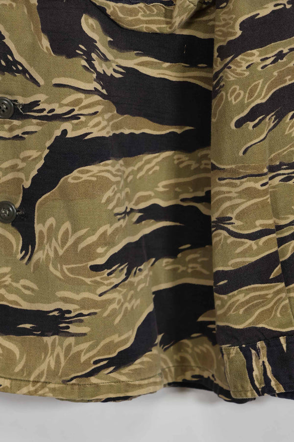 1960年代後半 ゴールドタイガーストライプ シャツ USカット US-M 中古品