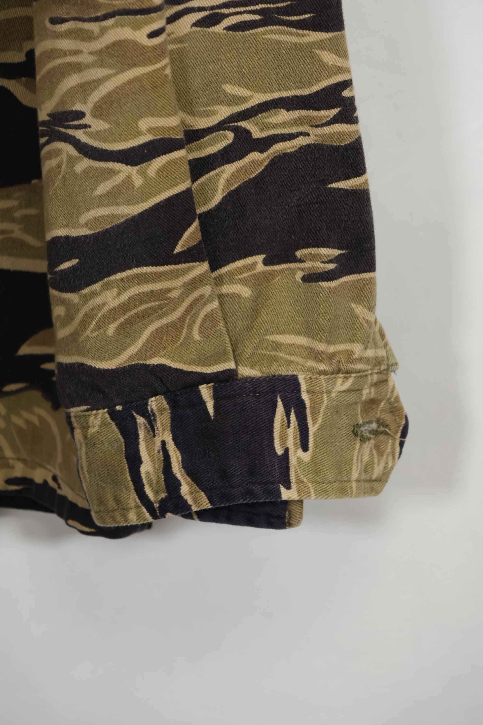 1960年代後半 ゴールドタイガーストライプ シャツ USカット US-M 中古品