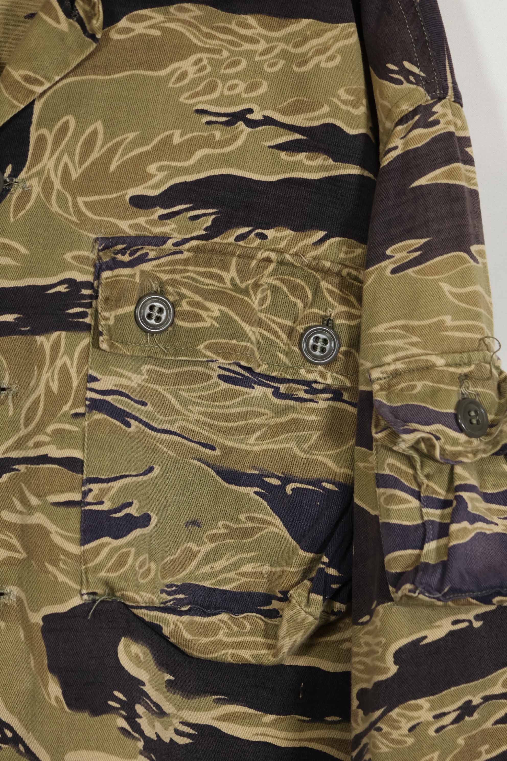 1960年代後半 ゴールドタイガーストライプ シャツ USカット US-M 中古品