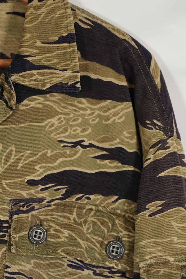 1960年代後半 ゴールドタイガーストライプ シャツ USカット US-M 中古品