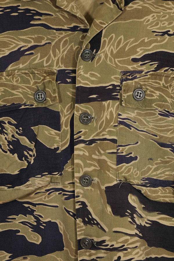 1960年代後半 ゴールドタイガーストライプ シャツ USカット US-M 中古品