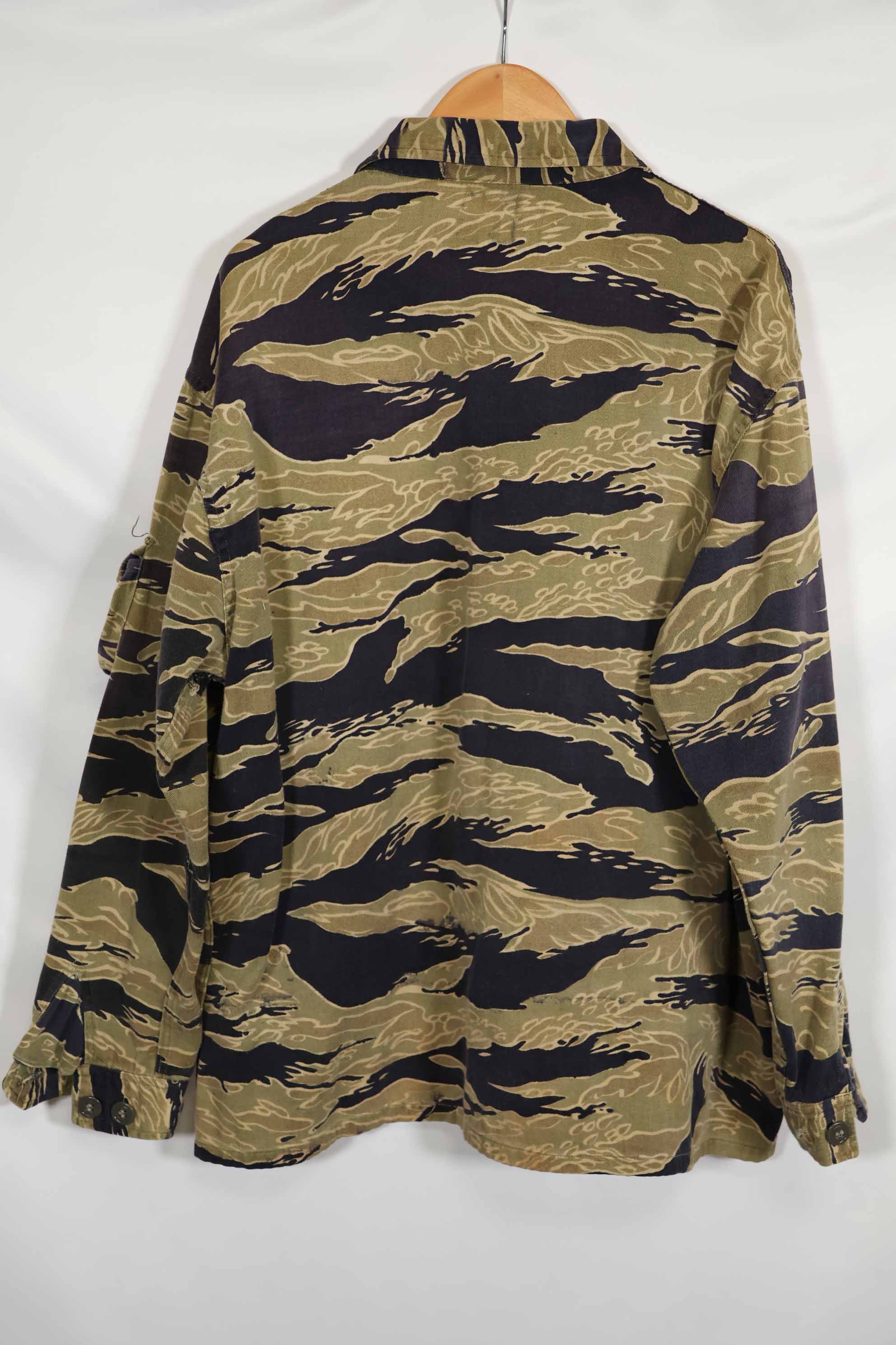 1960年代後半 ゴールドタイガーストライプ シャツ USカット US-M 中古品