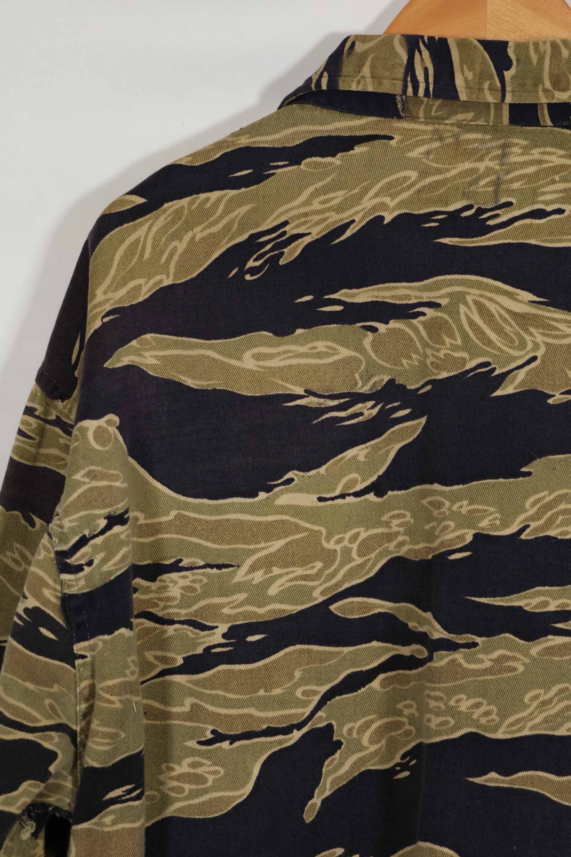 1960年代後半 ゴールドタイガーストライプ シャツ USカット US-M 中古品