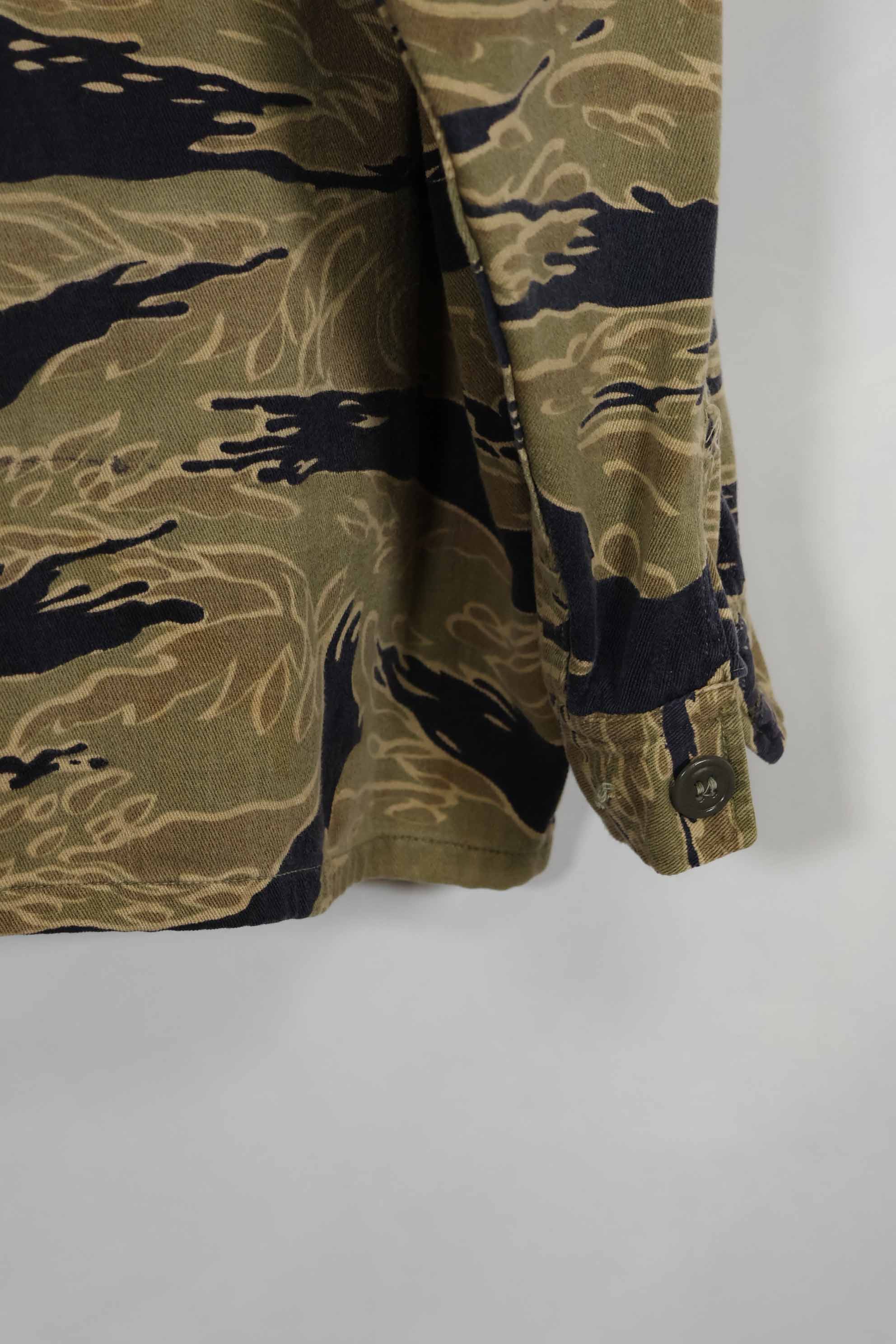 1960年代後半 ゴールドタイガーストライプ シャツ USカット US-M 中古品