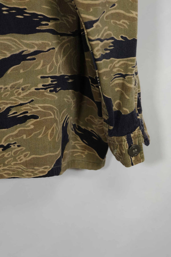 1960年代後半 ゴールドタイガーストライプ シャツ USカット US-M 中古品