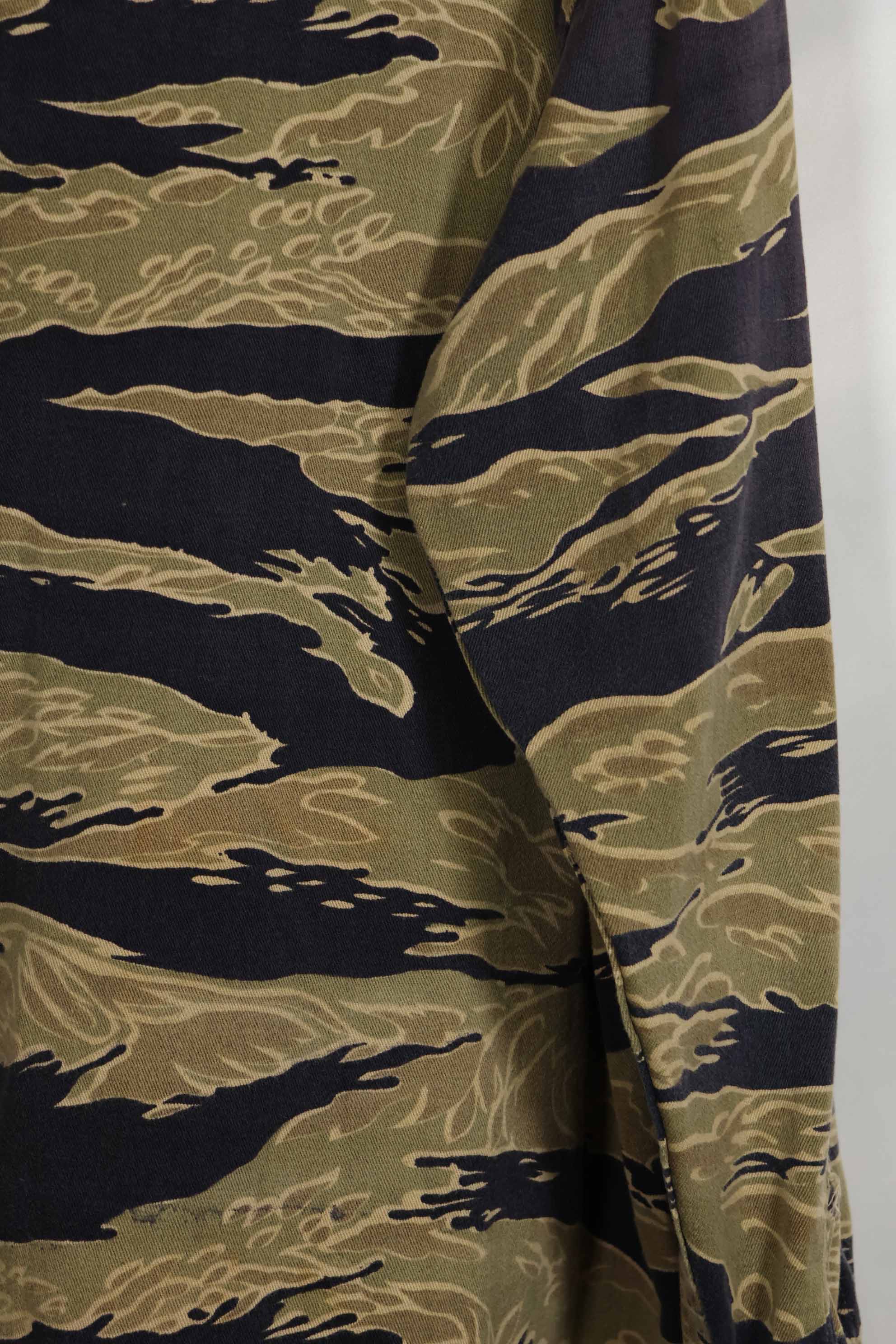 1960年代後半 ゴールドタイガーストライプ シャツ USカット US-M 中古品