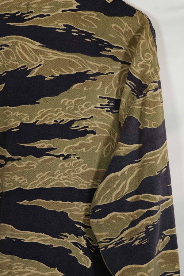 1960年代後半 ゴールドタイガーストライプ シャツ USカット US-M 中古品