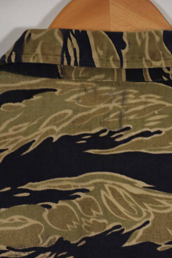 1960年代後半 ゴールドタイガーストライプ シャツ USカット US-M 中古品